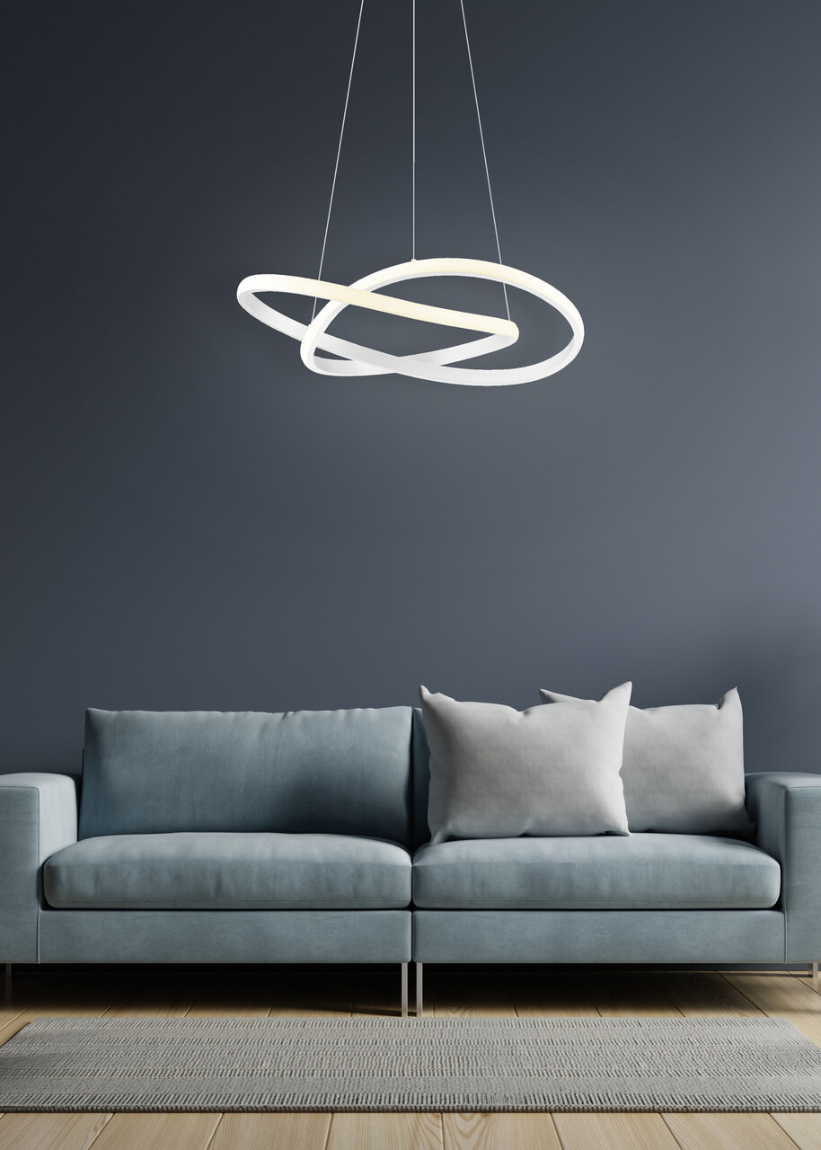 Lustra Course, RL, 60x150 cm, 27.5W, 1x SMD LED, metal, alb mat - imagine 3